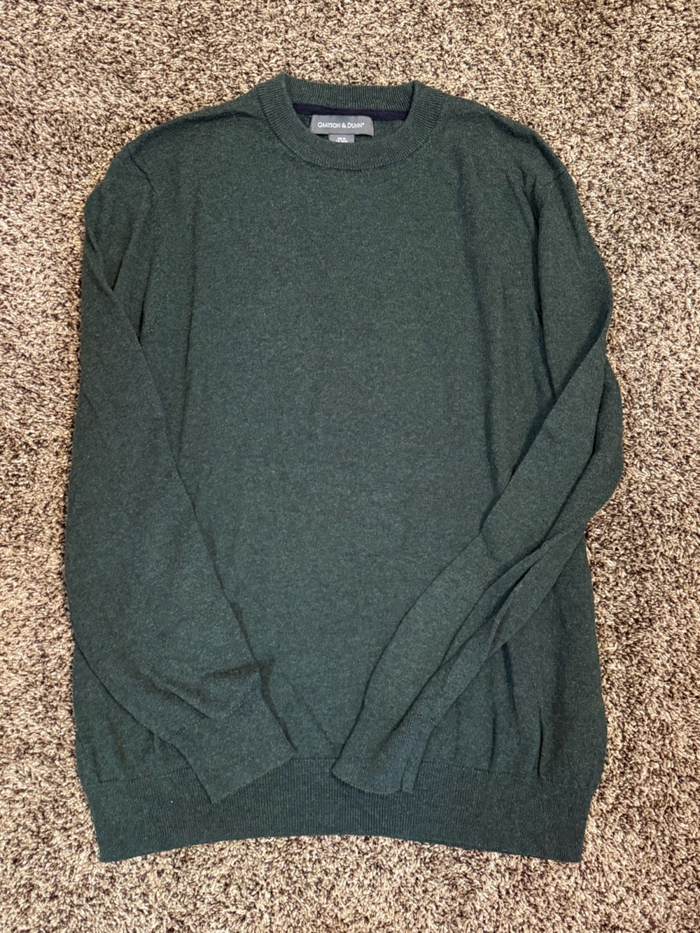 Grayson & Dunn Men's Crewneck Sweater - Dark Green
